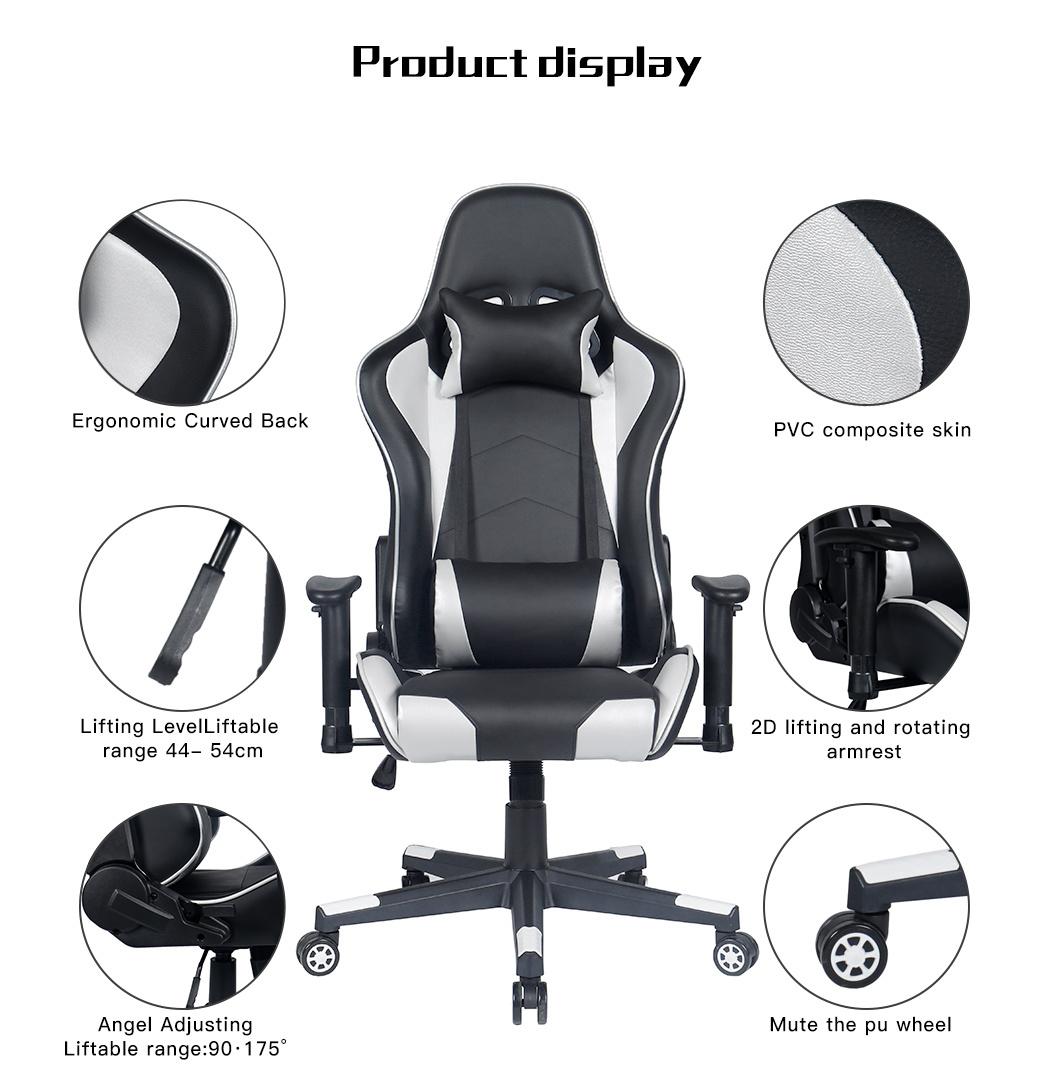 Racer Sport Gaming Chair with Lumbar Support Furniture Red Gamer Chair
