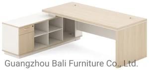 Modern Popular Executive Office Desk Durable Wooden Curved Office Furniture (BL-ET108)