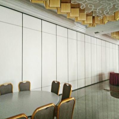 Manual Operated Movable Sound Proof Walls / Restaurant Sliding Folding Partitions