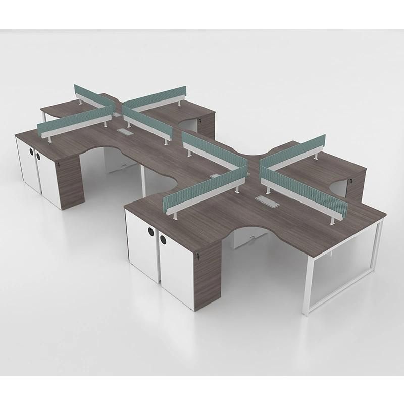 High Quality Modern Office Desk Furniture 8 Person Workstations