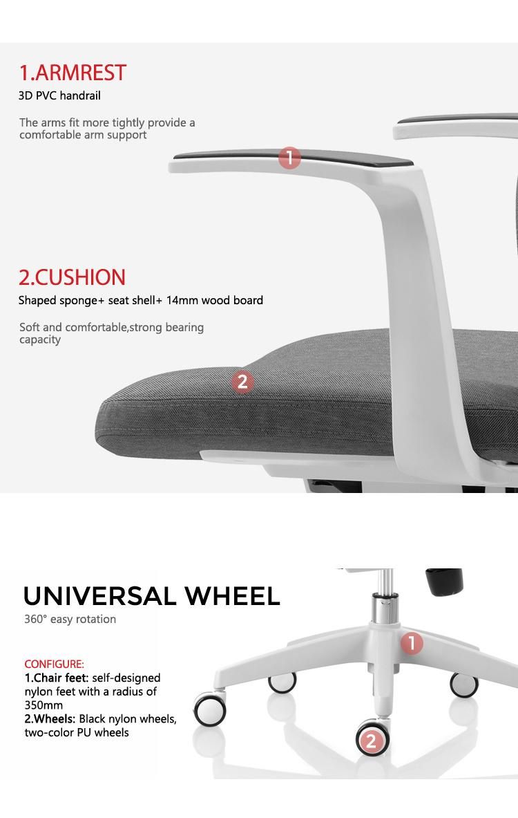 Good Price Computer Desk Chair Mesh Fabric Sale Commercial Furniture Ergonomic Office Mesh Chair