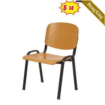 Hot Sale School Furniture Training Chairs Classroom Wooden Backrest and Metal Frame Student Chair