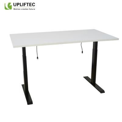 White Black Office Desk Height Adjustable Desk Dual Motor Electric Standing Desk Base