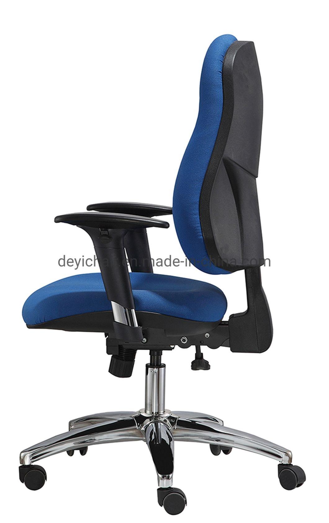 Ratchet Back Synchronized Functional Mechanism Chrome Base Fabric Back&Seat Executive Computer Office Chair