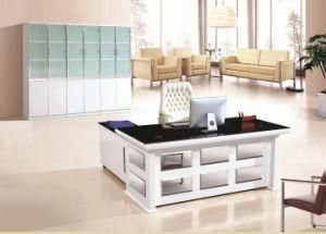 High Glossy Office Table Executive Table Glass Top Office Desk New Design Executive Desk Office