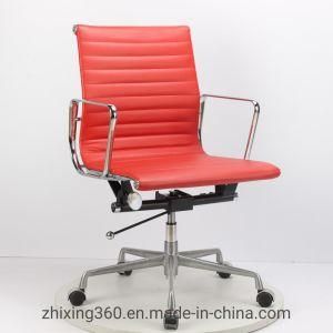 Aluminium Alloy Red Swivel Lift Executive Office Chair