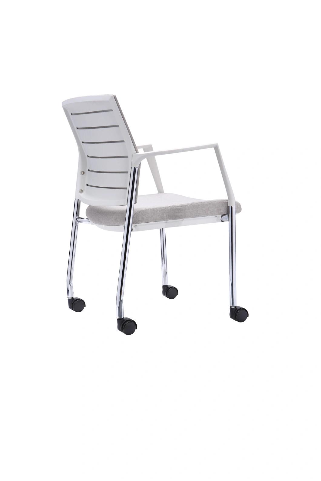 Plastic Shell Metal Frame Training Meeting Task Home Office Chair with Castors