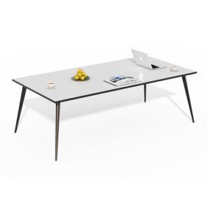 China Wholesales Price Metal Leg White Furniture Conference Table Desk