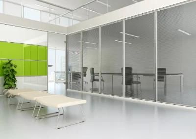 Luxury Coated Black Single Glazed Extruded Aluminium Partition Wall for Office