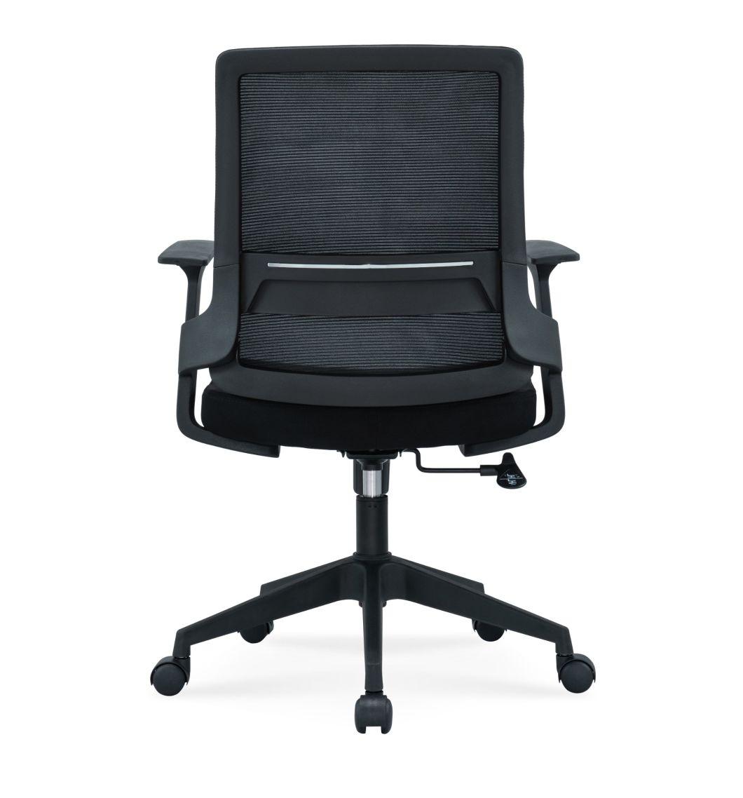 Good Price European Standard En1335 BIFMA Medium Back Staff Modern Office Swivel Mesh Chair