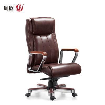 Luxury Boss Manager Executive Reclining Desk Office Swivel Genuine Leather Chairs