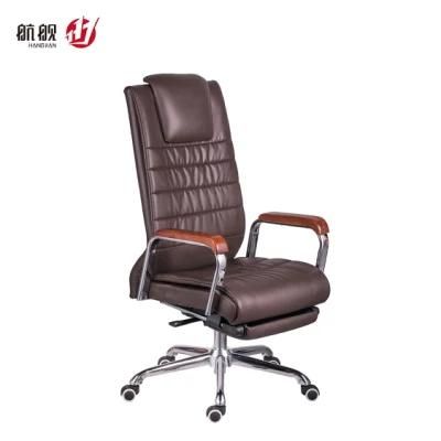 High Quality Adjustable Headrest Upholstered Desk Chair Computer Office Furniture Stool