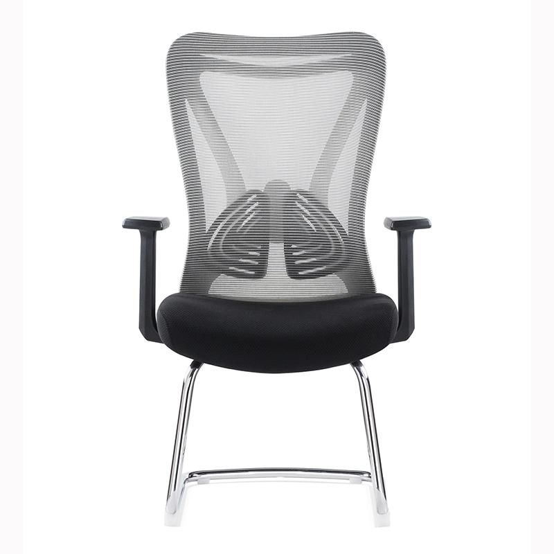 Ergonomic Comfortable Chair Mesh Executive Meeting Office Chair Without Wheels