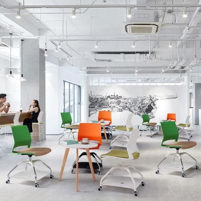 New Stylish No Wheels Mesh or Leather Training Office Chairs