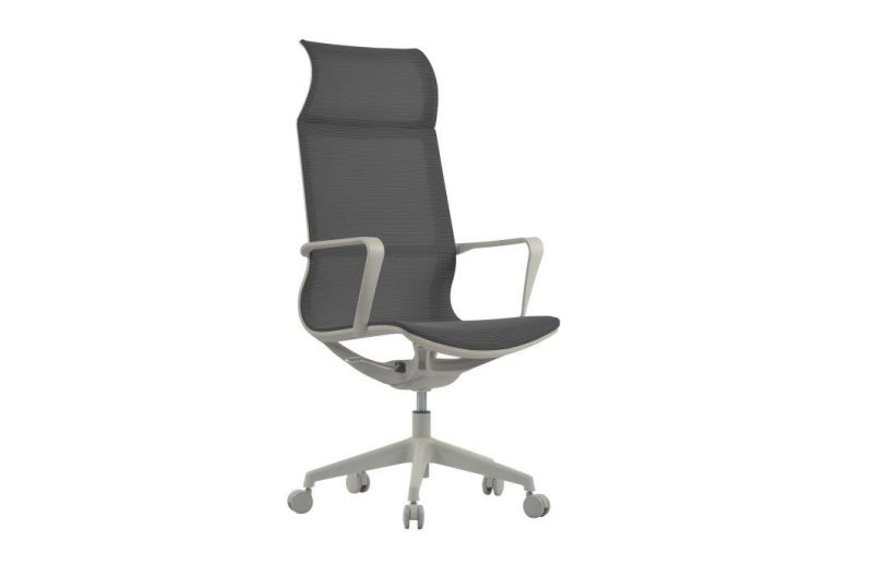 Classic Full Mesh High Grey Back Executive Manager Conference Ergonomic Gaming Swivel Home Office Chair with Fixed Armrest