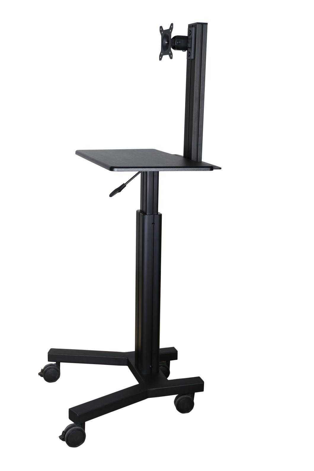 Gas Lift PC Mobile Computer Table / Stand / Desk 10-24"