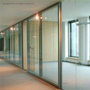 Elegant Modular Glass Office Partition with Electric Strike Door