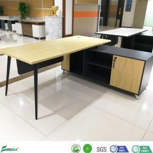 Good Quality Melamine Office Staff Table with Metal Leg