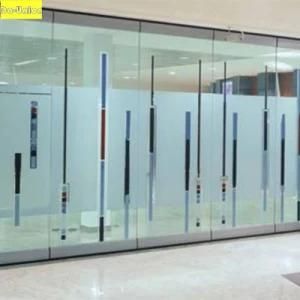 Operable Acoustic Panel Partition Wall with Glass Material