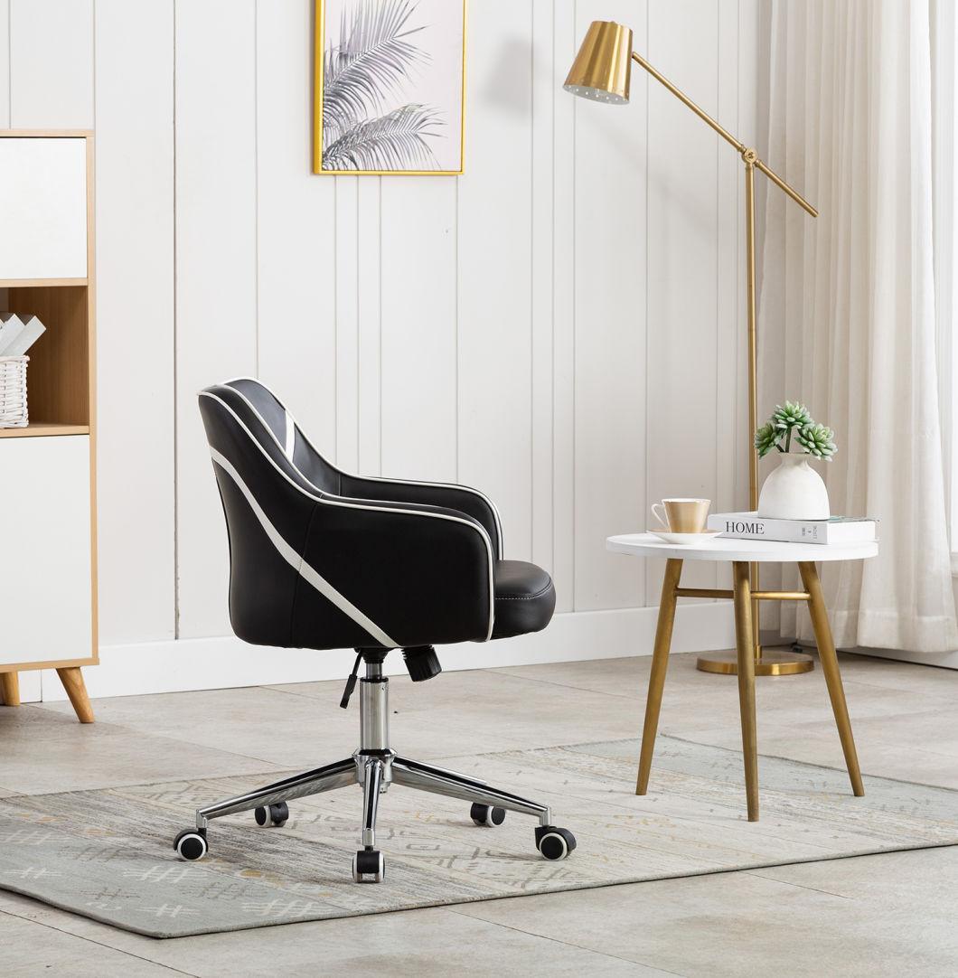 Li&Sung High Quality Modern Black Leather Office Chair