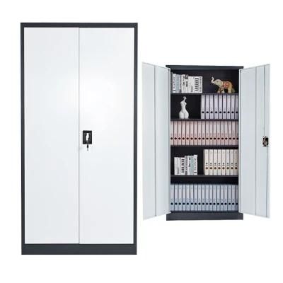 Office Furniture Kd Structure 2 Door Lockable School Office Steel File Cabinet Metal Storage Cupboard