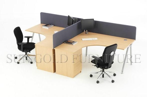 Competitive Price Steel Foot Office Workstation with Desktop Partition (SZ-WS302)