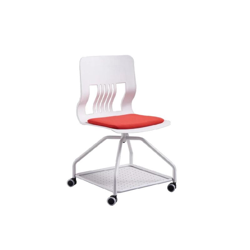 Manufacturers Supply 2021 New Design Home Office Furniture Rotatable School Office Conference Training Chair with Writing Table Office Chair