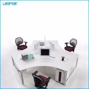Uispair Modern High Quality MFC Cross Shape Staff Office Desk Workstation