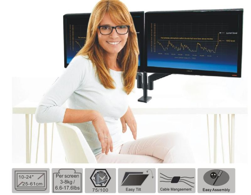 Gas Lift Desktop Mount (LCD 3006)