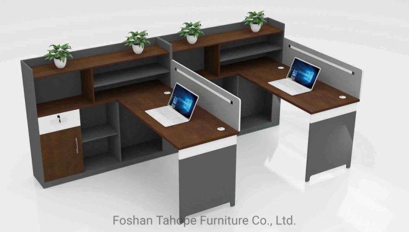 Wenge Color Modern Furniture L-Shaped Executive Office Table