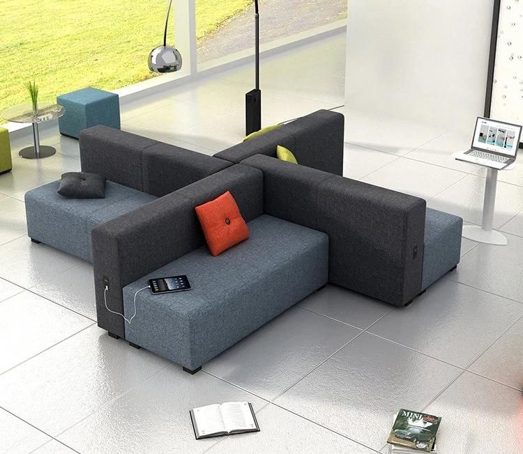 Modern Design Fabric Reception Area Sofa Set Modular Furniture Sofa