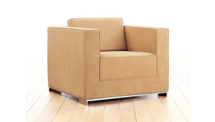 Customized Office Furiture Waiting Leather Sofa with Coffee Table