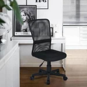 Ergonomic Adjustable Black Office Mesh Chair Without Armrest (LS-14)