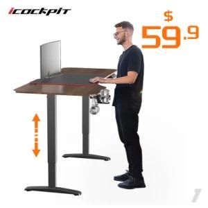 Icockpit Sit and Stand Lifting Desk Height Adjustable Desk Office Table Lifting Desk