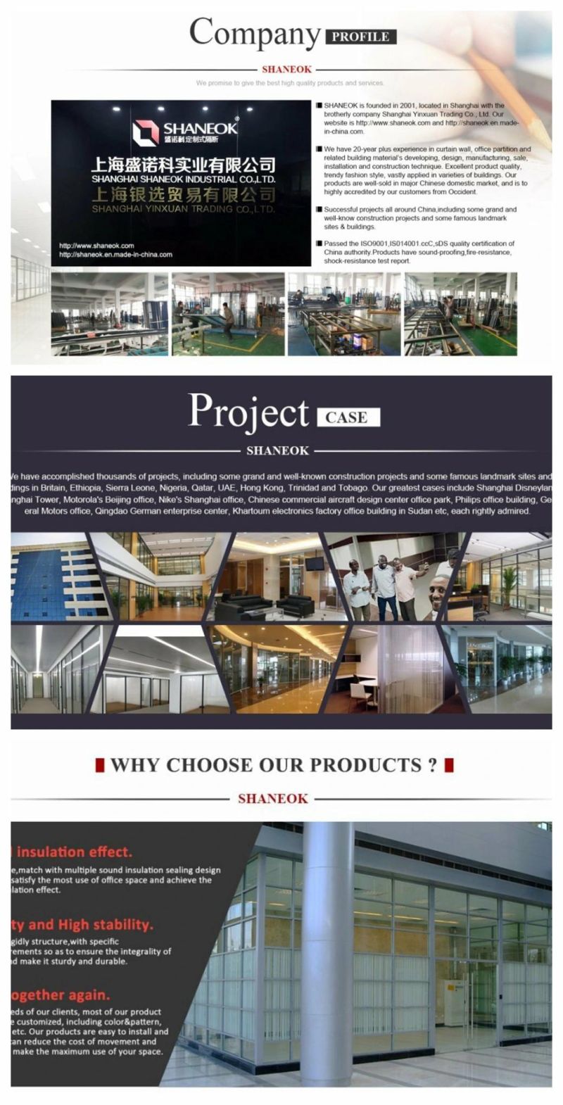 MDF Partition Wall, Glass Partition