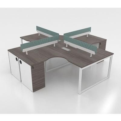 High Quality Modern Office Desk Computer Table Four Seats Office Workstations