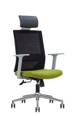 Modern Mesh Office Chairs with High Back and Fixed Armrest Executive Office Furniture, Green