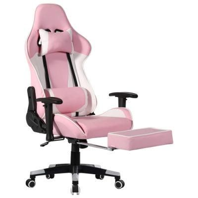 Pink 360 Swivel Leather Ergonomic Gaming Chair