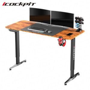 Icockpit New Design Single Motor Electric Stand up Desk Adjustable Gaming Desk