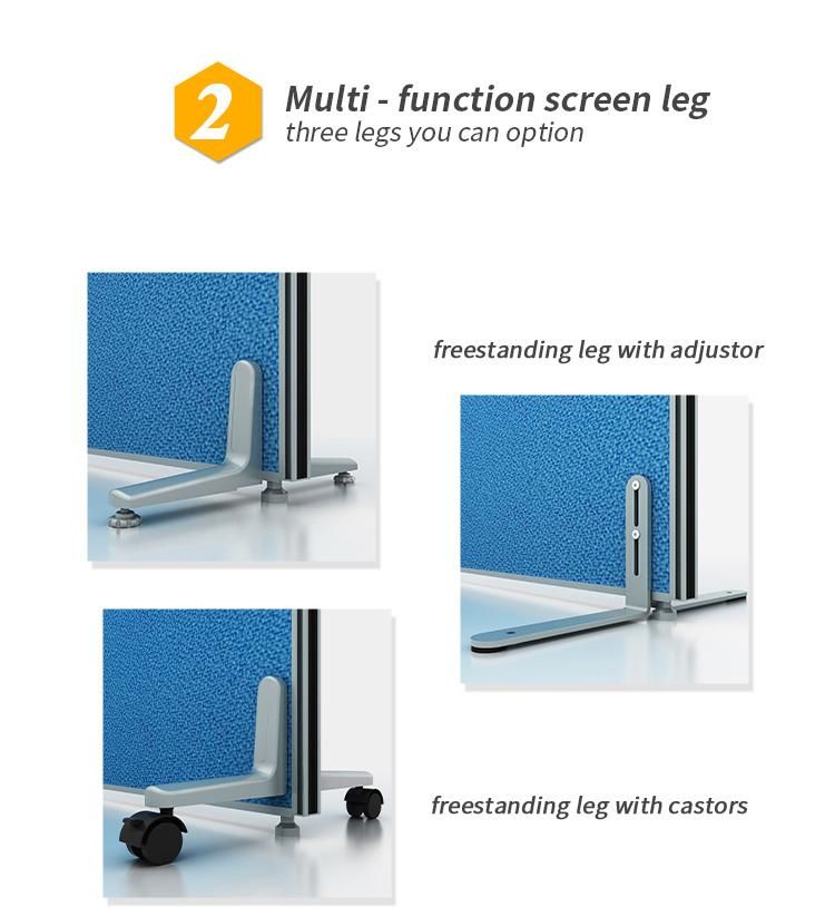 Hospital Folding Medical Curtain Hospital Bed Screen with Wheels