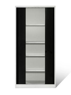 Tambour Door Filing Cabinet Home Office Metal Cupboard
