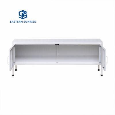 Living Room Furniture Metal Steel TV Stand with Storage Cabinet