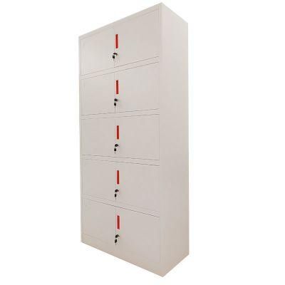 Disassembled Five-Section 10 Doors Metal Locker