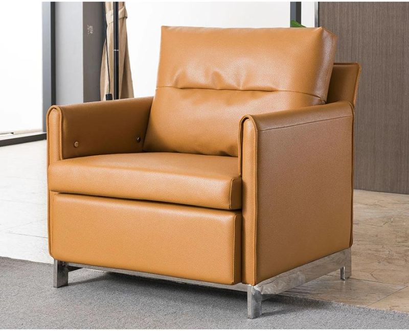 Modern Living Room Furniture Swivel Leather Single Sofa Chair Relax Recliner Sofa