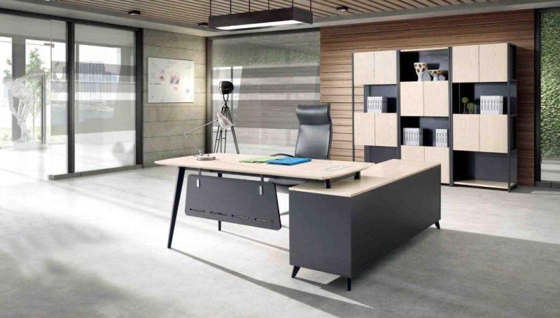 Oak Series Wooden Executive Standing Staff Computer Office Desk