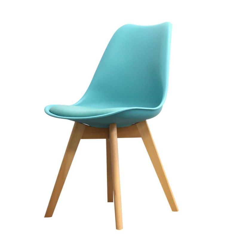 Elegant Design Dining Plastic Wood Legs Living Room Chair