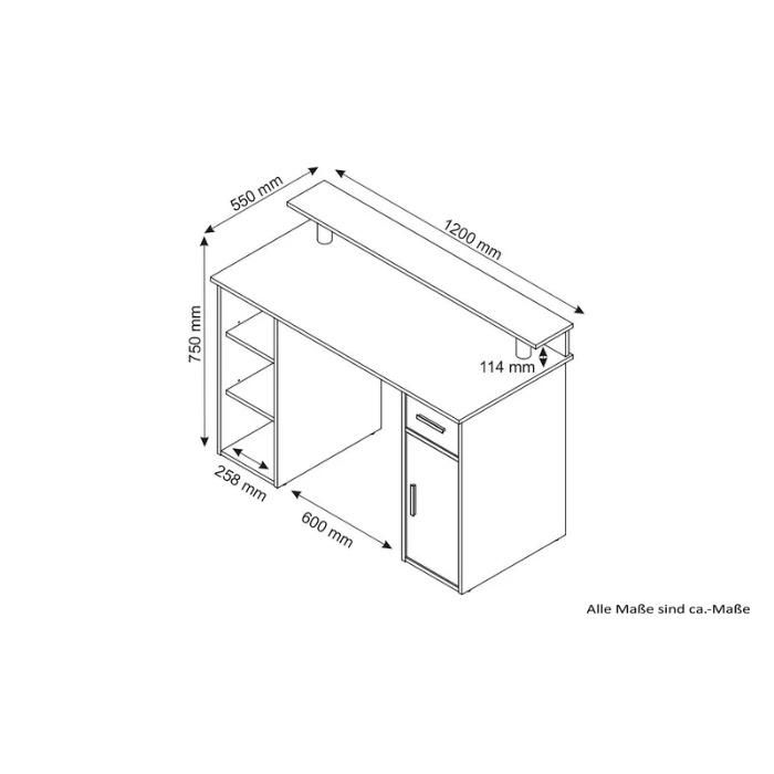 Simple Design Melamine Wooden Home Kids Computer Study Table (HF-DA012)