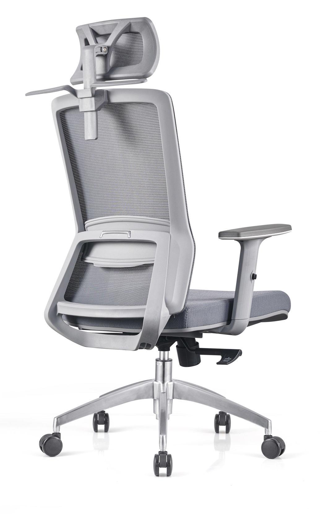 High-Equiped Exquisite Gray New Material and Fiber Frame Mesh Chairs Office Chairs