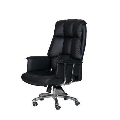 Italian Luxury Leather Executive Armrest Revolving Recliner Office Chair
