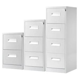 Office Furniture Vertical Steel Filing Cabinet Lockable Grey 4 Drawer File Cabinet